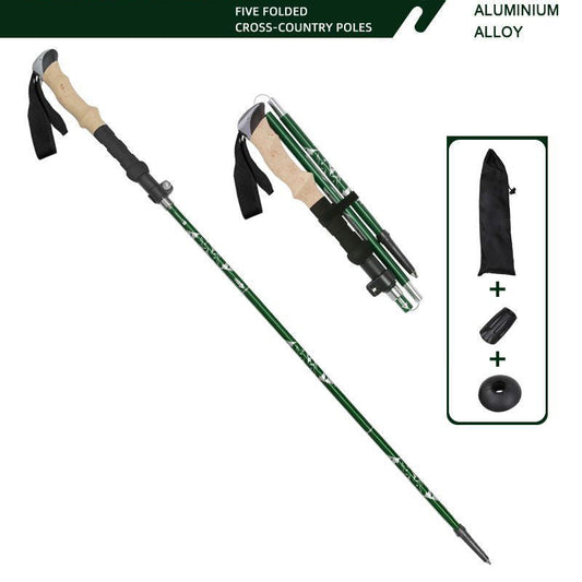 Adjustable Walking Stick Trekking Aluminum alloy Climbing Stick