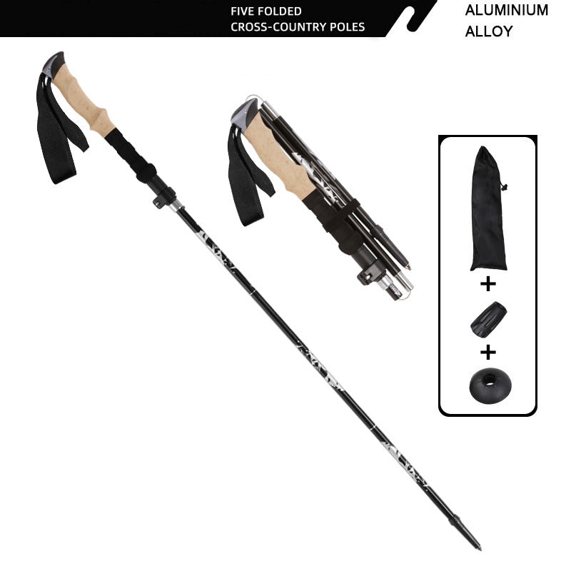 Adjustable Walking Stick Trekking Aluminum alloy Climbing Stick