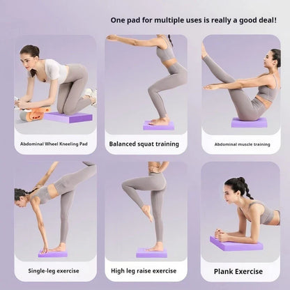 Coussin de yoga & fitness NBR 4 cm – Violet