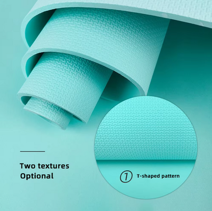 Tapis de yoga TPE 5 mm avec sangle – Bleu clair